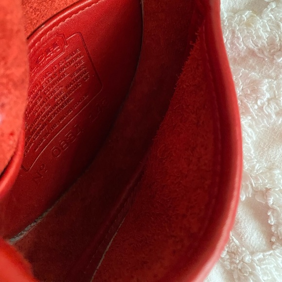Vintage Coach Belt Bag Crossbody Mini Convertible 2 Way Pouch Red Made in USA - Picture 9 of 11
